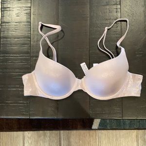 Victoria’s Secret rose gold shimmer demi bra. Convertible straps, like new